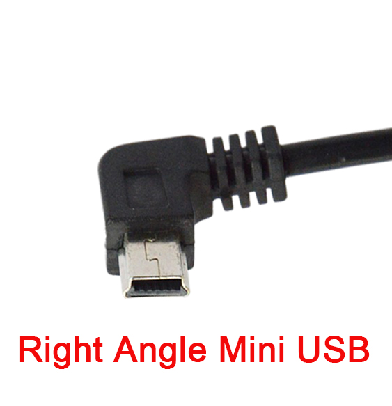 Mini boîtier d'alimentation intelligent USB 8-40V, chargeur à fil dur 5V 3a pour voiture, DVR, GPS, prévention des décharges de batterie: Right Mini USB