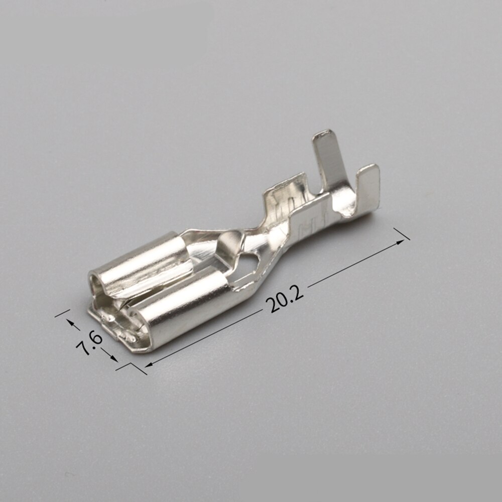 50Sets(200pcs) 6.3mm Wire Connectors Crimp Terminals Crimp Female/Male Spade Terminals With Transparent Insulating Sleeves 6.3