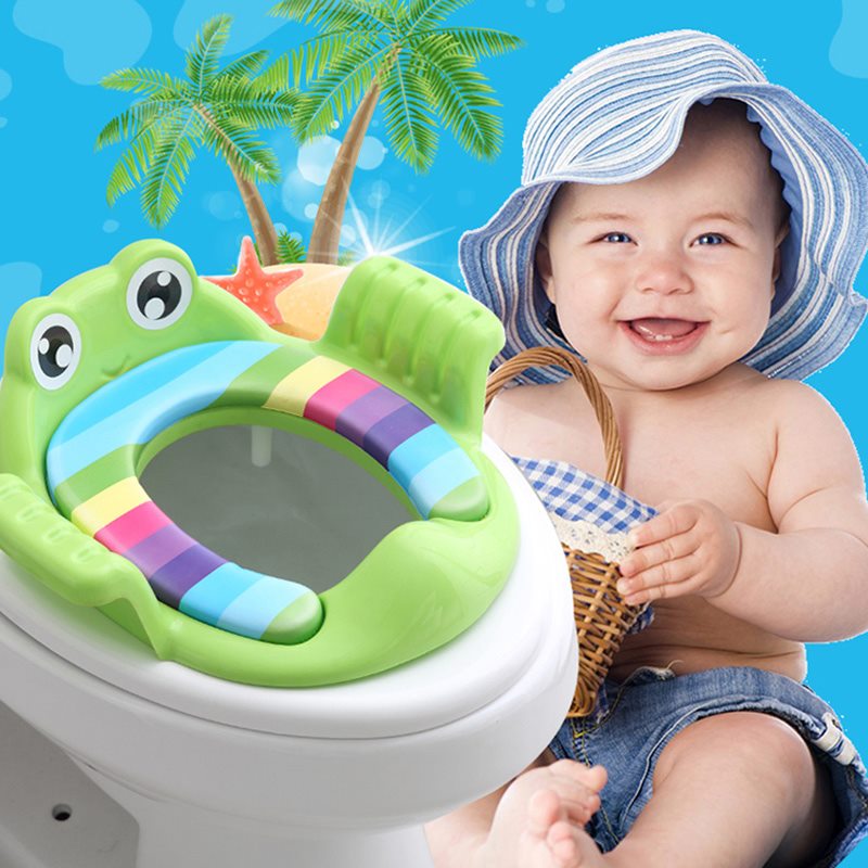 Baby Potty Training Seat 2 Colors Children&#39;s Potty Baby Toilet Seat with Adjustable Ladder Infant Toilet Training Folding Seat