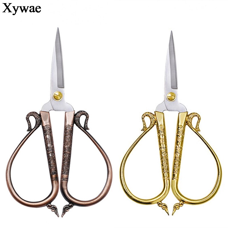 Tijeras clásicas de estilo Retro europeo, tijera antigua para costura artesanal, a medida, corte de papel, tijeras de costura bordada
