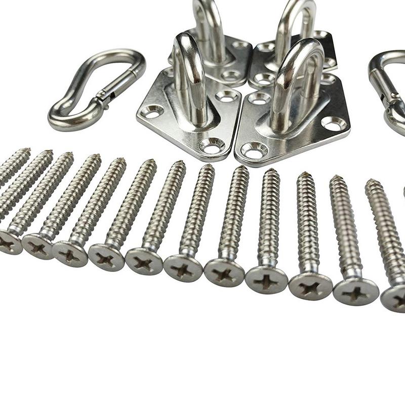 M6 Markisen-Befestigungsset Edelstahl - 80 Teile Für Sonnensegel
