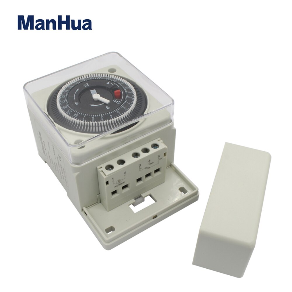 ManHua 24 Hours AC220V 50Hz Din rail Mechanical Timer Switch MT188 Countdown Energy Saving Controller Industrial Timing Switch