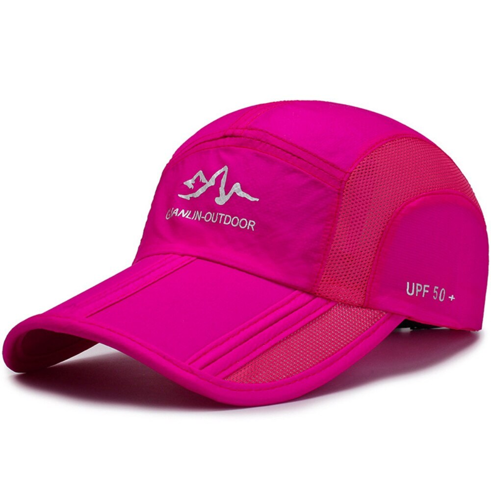 Zomer Baseball Cap Mannen Vrouwen Zonnehoed Uv Bescherming Sneldrogend Ademend Snapback Verstelbare Vouwen Wandelen Caps