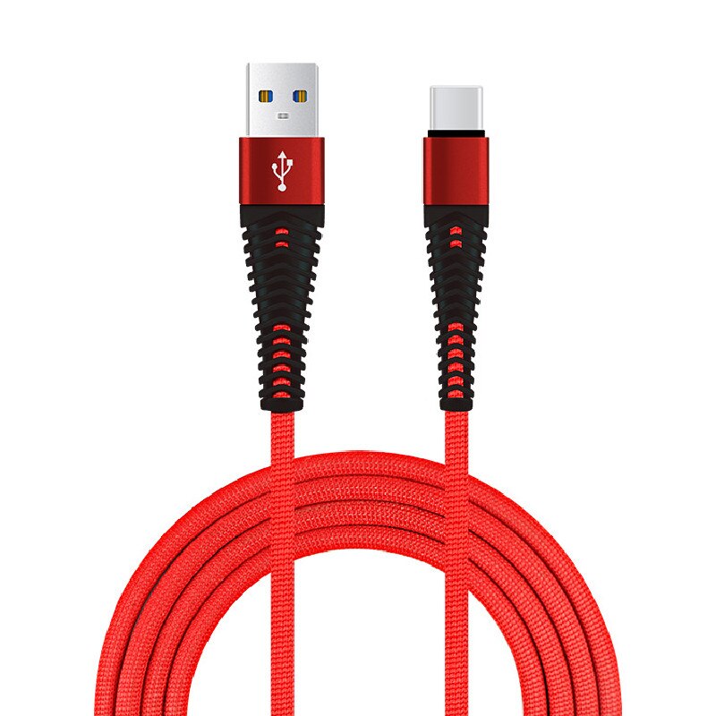 1m micro usb tipo c relâmpago adaptador de carregamento rápido para iphone xs max samsung xiaomi trançado cabo