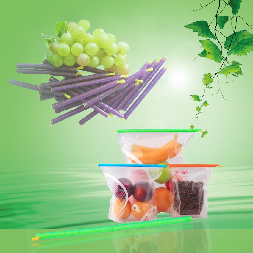 80pcs bag clips Anylock gripstick style seals Food bag sealing clip seal stick Freshlock Food storege