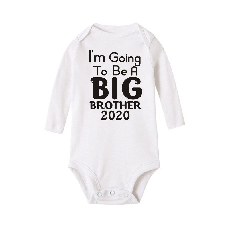 I'm Going To Be A Big Brother Baby Boys Bodysuit Promoted To Big Brother Announcement Onesie Long Sleeve Baby Clothes: 12M