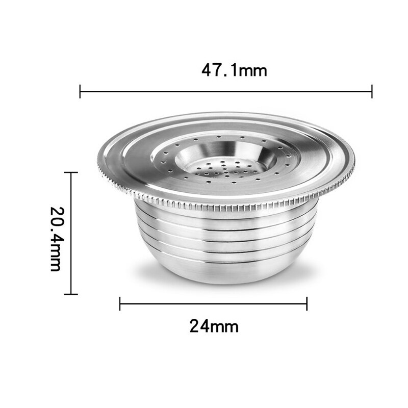 Compatibel Voor Bialetti Herbruikbare Koffie Capsules Rvs Filter Capsule Shell