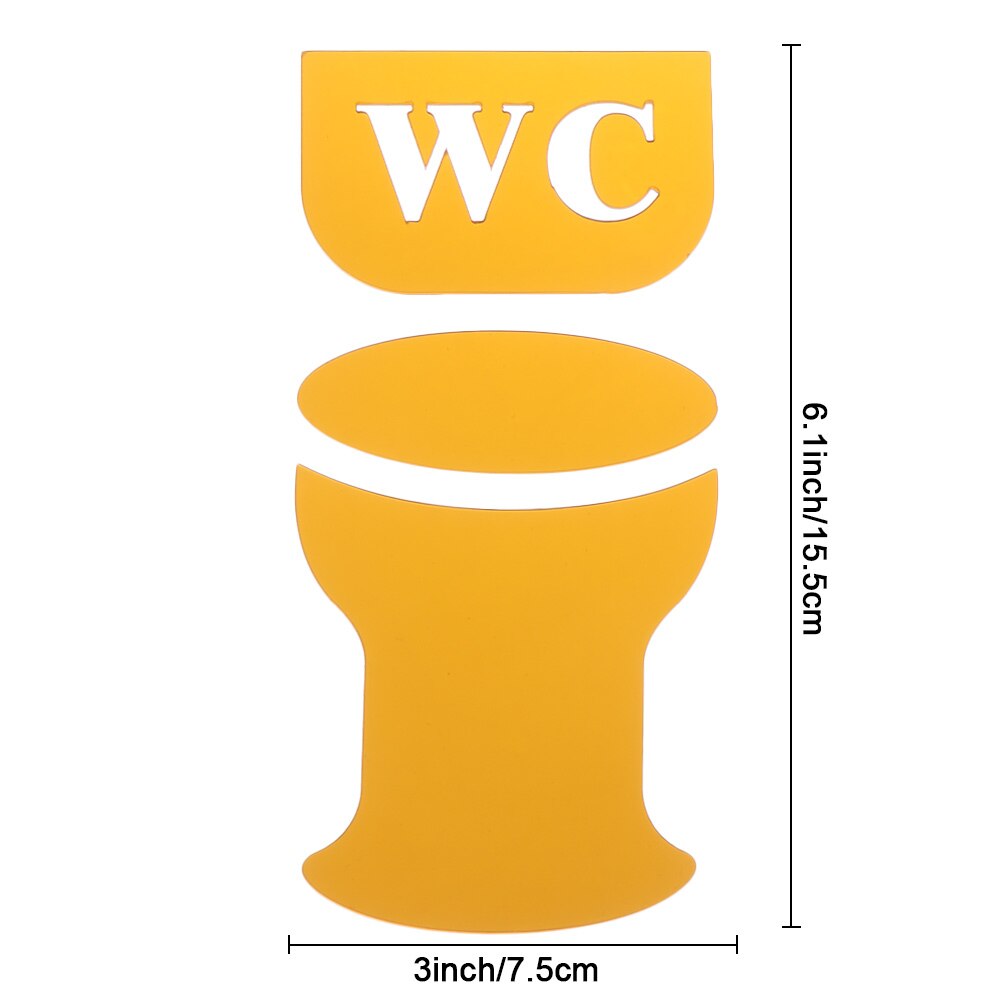 Medallurgy French WC Toilet Door Sign - Plastic Oval Plaque, White With Black Lettering, Bathroom Decor
