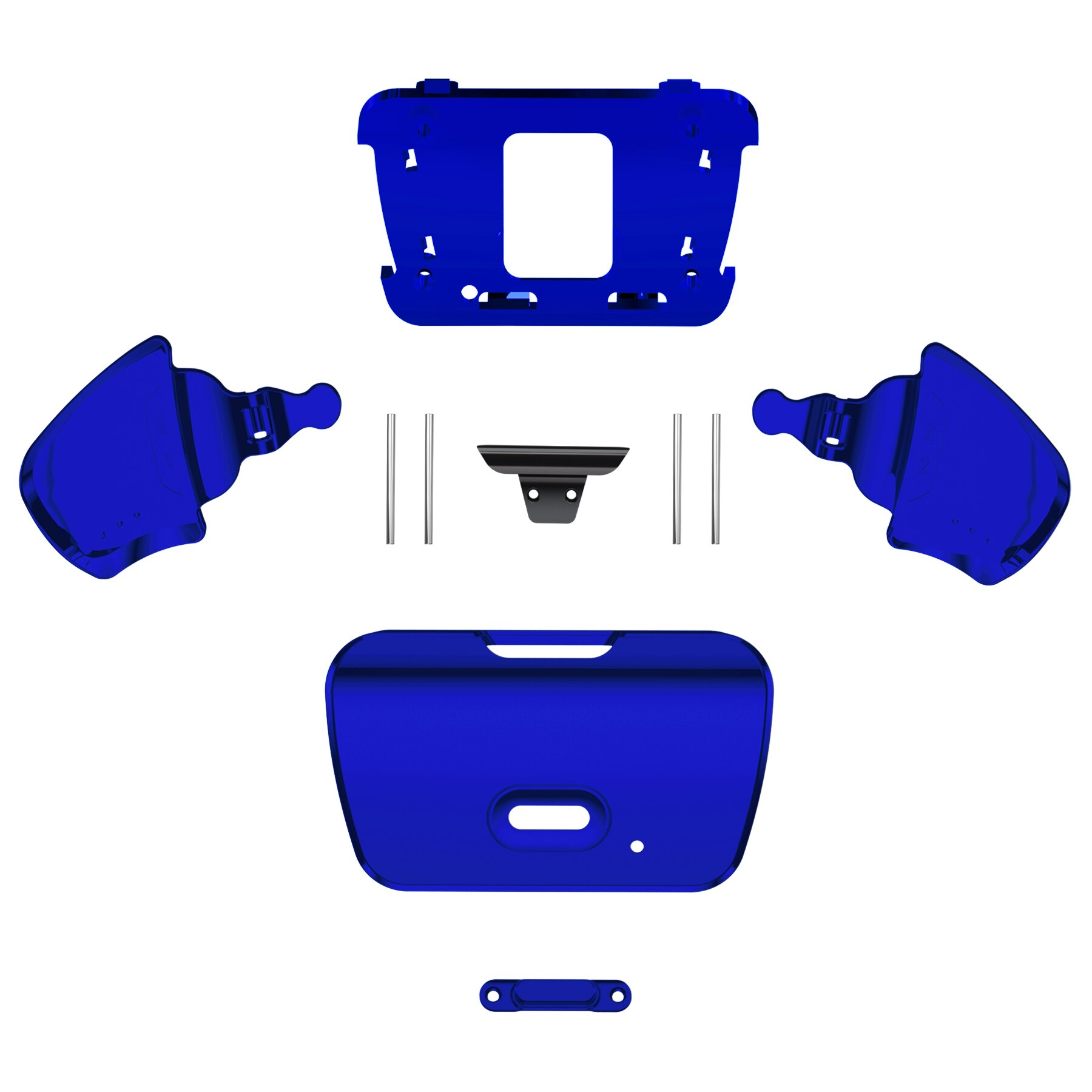 eXtremeRate Replacement Redesigned K1 K2 Back Button for PS5 RISE Remap Kit - Controller &amp; RISE Remap Board NOT Included: Chrome Blue