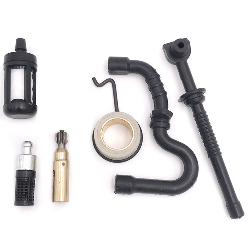 Oljepumpe snekkedrev drivstoffoljefilter slangesett for stihl  ms 180 170 ms180 ms170 018 017 motorsag deler 11236407102