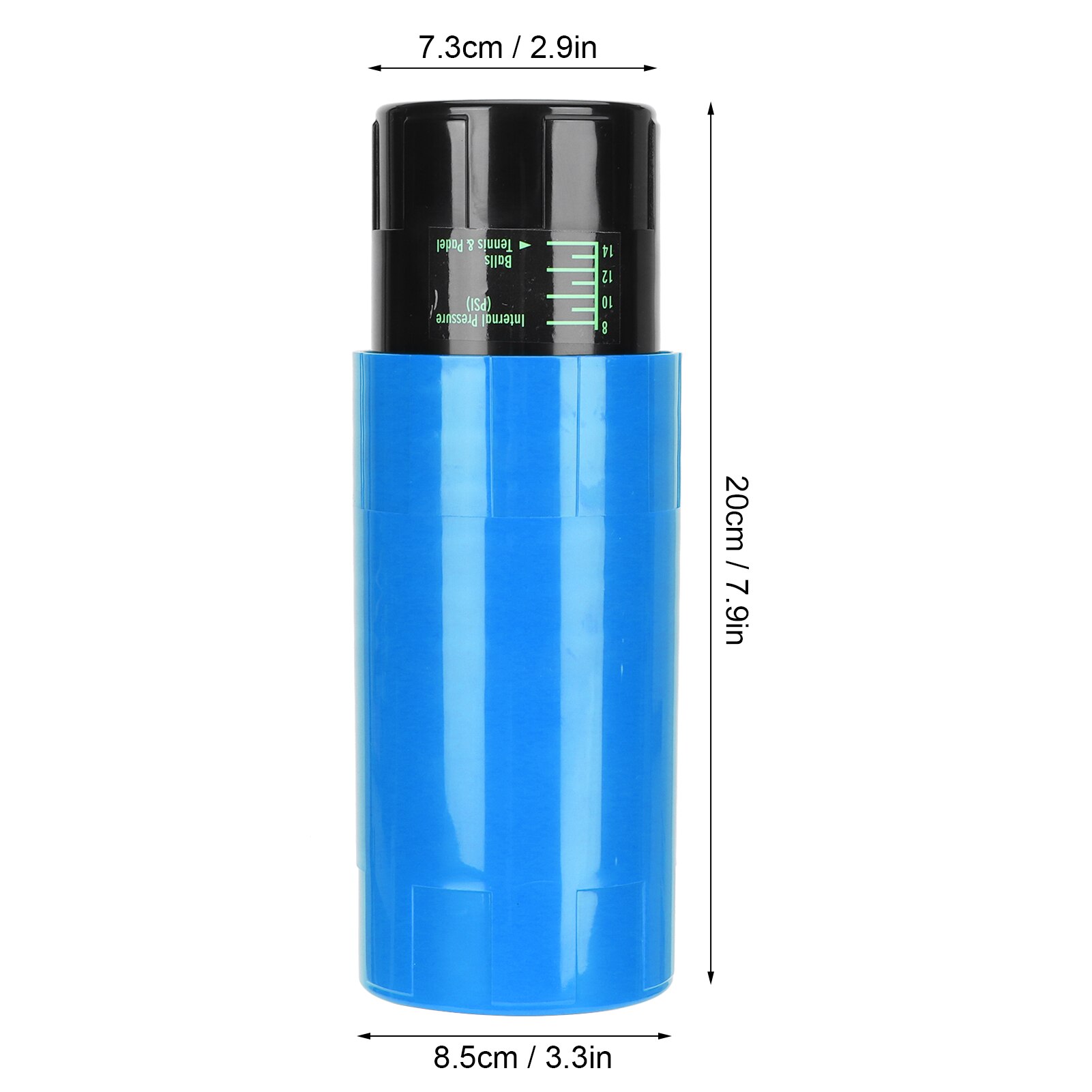 Tennis Ball Container Box Pressure Maintaining Repairing Storage Can Jar Container Storage Box Sports Accessories: Blue