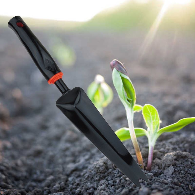 Portable Double Pointed Garden Weeder Shovel Spade Multipurpose Tough Carbon Steel Home Transplanting Farming Tool