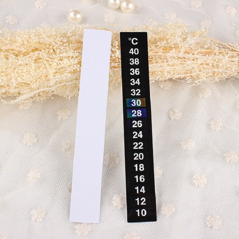 Aquarium thermometer koelkast keuken vloeibare kristal digitale temperatuur stickers plakken -on 10 40 c graden plakstrip