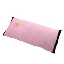 Autogordel met cover schouder zachte slaap voor kinderen baby roze