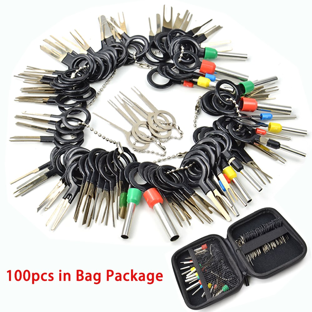 76 stücke Neue Auto Terminal Entfernung Elektrische Verdrahtung crimpen Stecker Stift Auszieher Bausatz Autos Terminal Reparatur Hand Werkzeuge