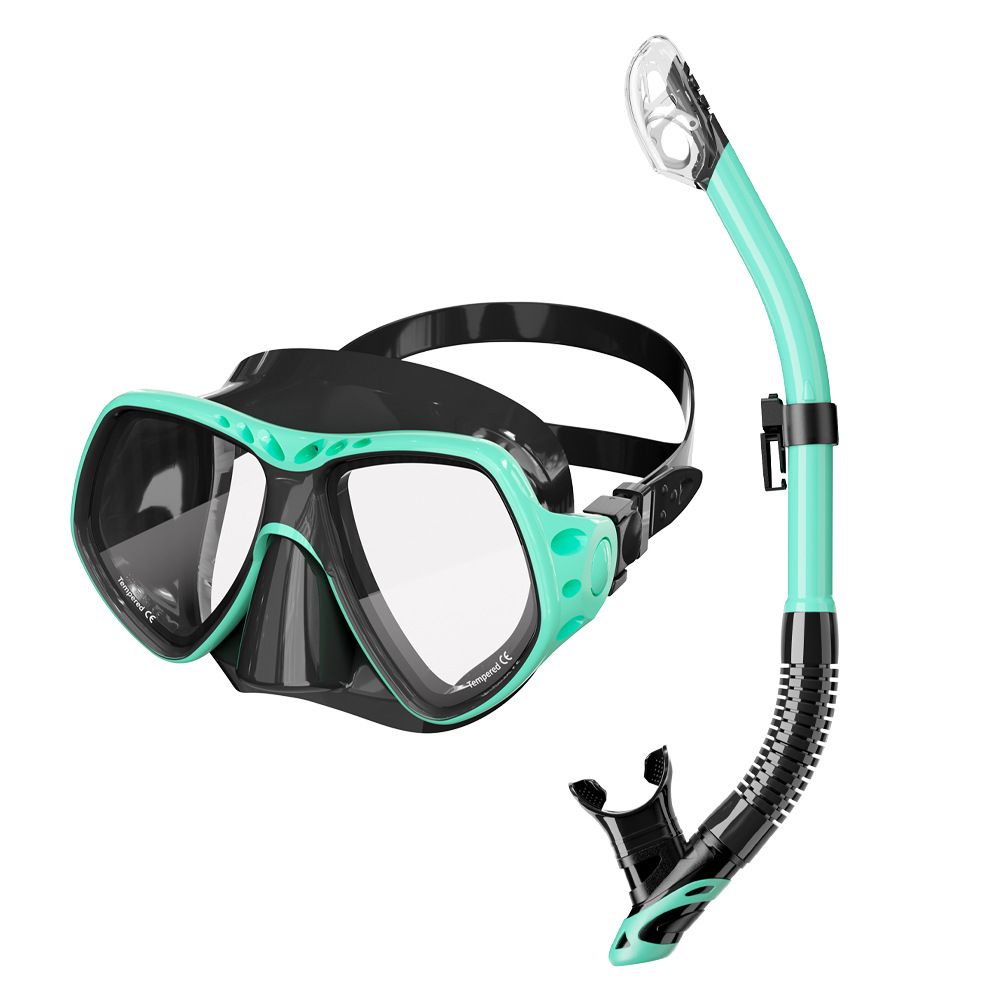 Neue Professionelle Tauchen Maske Schnorcheln Anzug Erwachsene Silikon Anti-Nebel-Brille Ausbildung Schnorchel Bausatz Schwimmen Ausrügestochen: Weiß