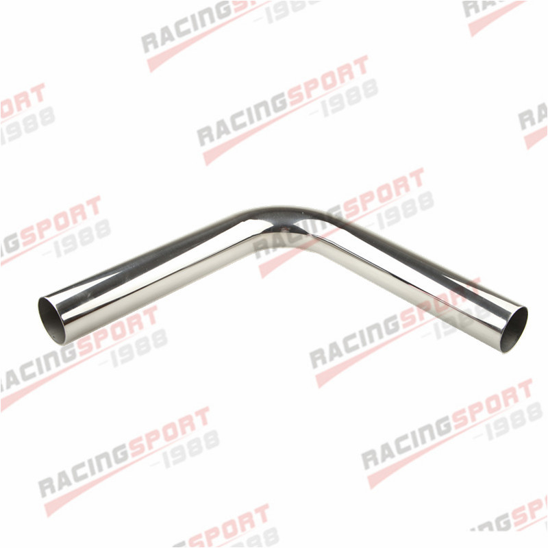 Stainless Steel Bend Pipe Exhaust Mandrel Degree 15 45 90 135 180 Straight L=610mm: 90 Degree 1.75 inch