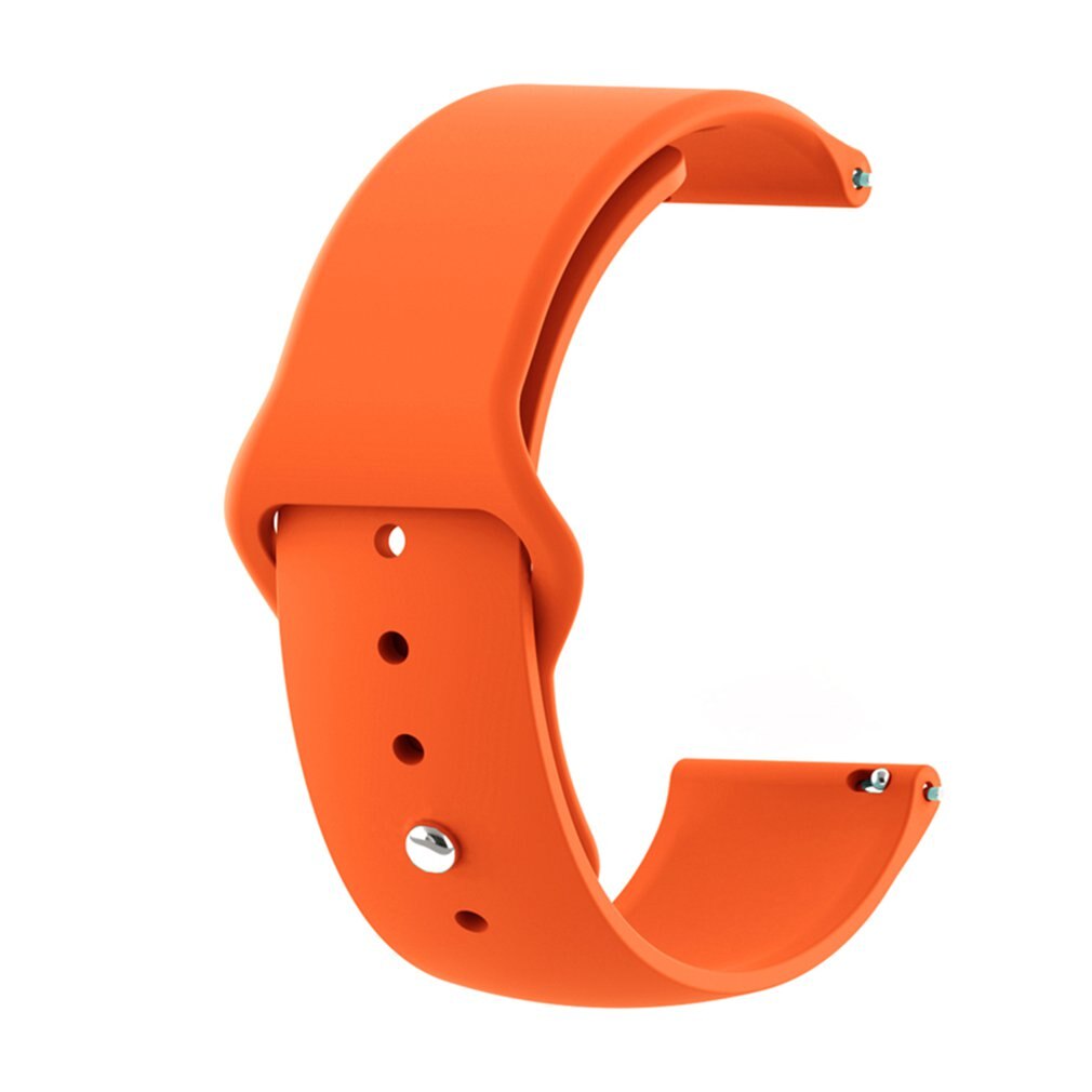 22mm Solid Color Strap Reverse Buckle Silicone Replacement Strap For Haylou Solar LS05 Series