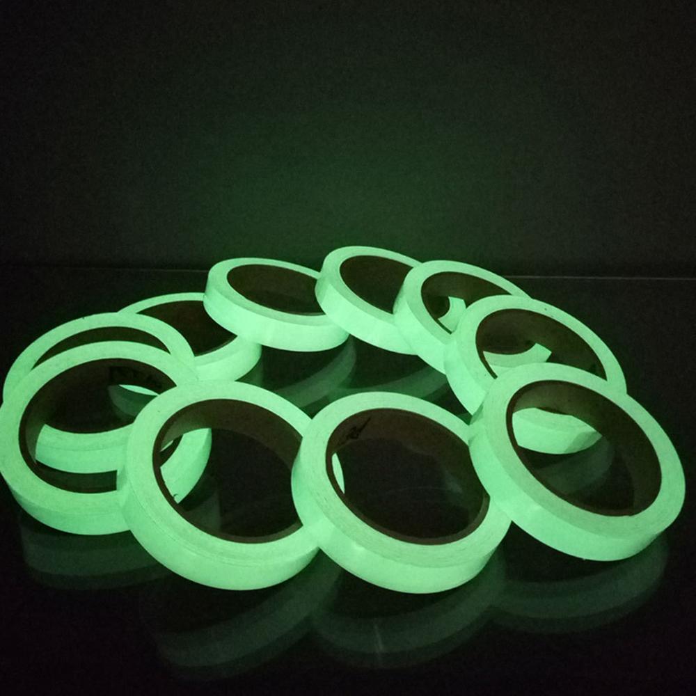 2pcs Luminous Tape DIY Strip Stickers Waterproof Anti-friction Fluorescent Self Adhesive Tape baseboard Wall Sticker 10mmx10m