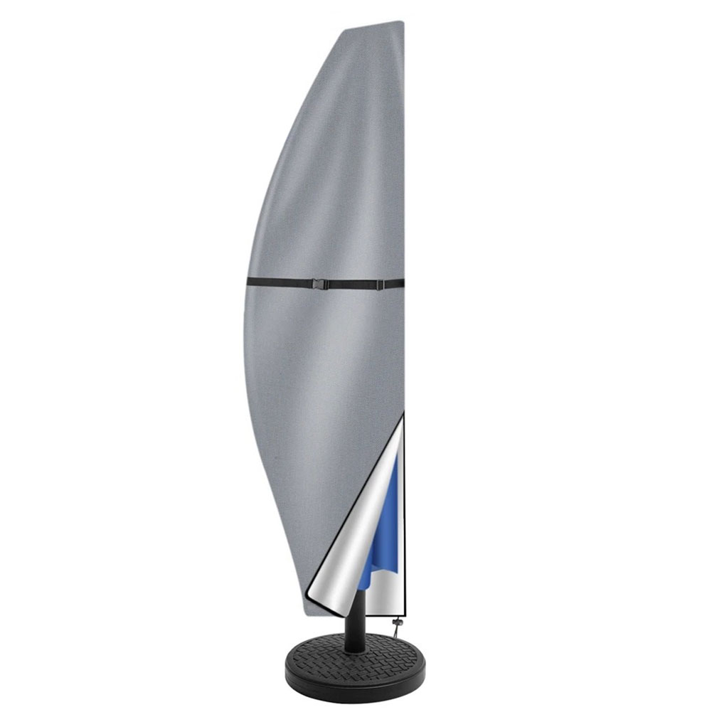 Patio Paraplu Parasolhoes Waterdichte Outdoor Anti-UV Beschermhoes met Rits Patio Parapluhoes voor Outdoor Paraplu's: Sky Blue