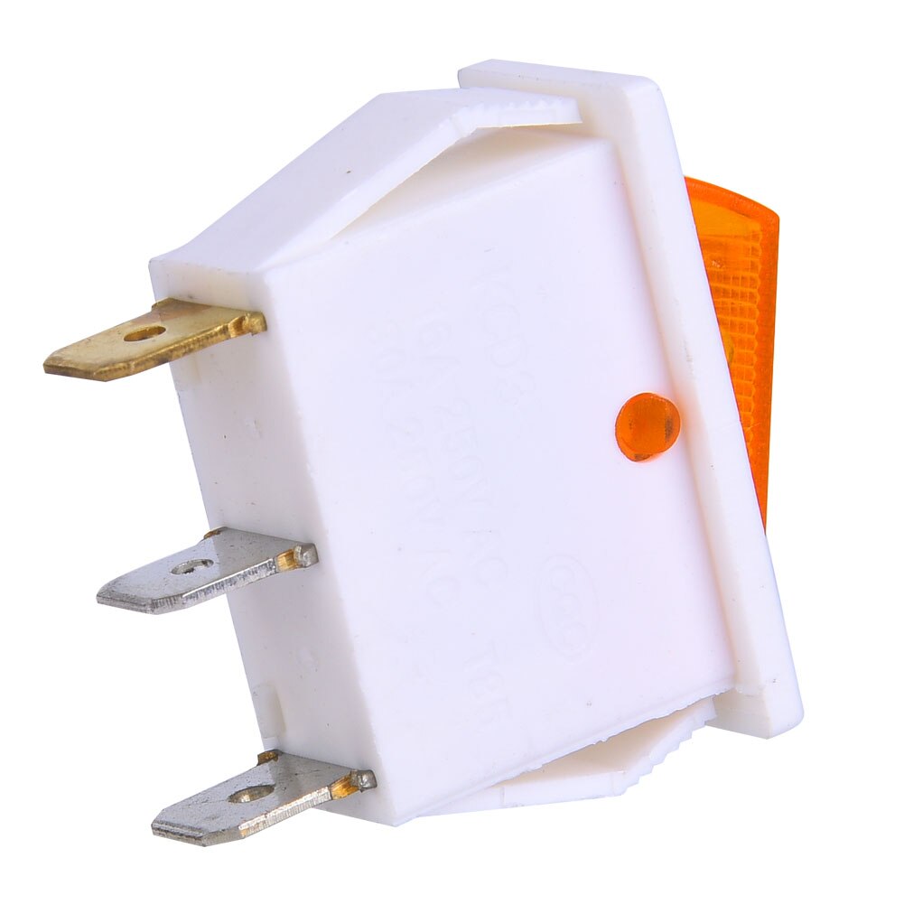 10pcs Rocker Switch 2Posotion ON-OFF 3Pin Snap Rocker Switch SPST Rocker Switch