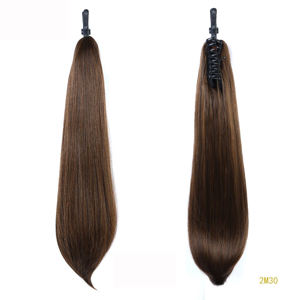 Accessoires De Cheveux Pour Femmes Longue Droite Marron Ombre Griffe Wachtrij De Cheval Pince À Cheveux Synthétique Nl Extension De: 2M30