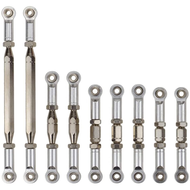 BEALIFE Servo Bras Télécommande Réglable Tige De Liaison Simulation Pièces De Chenille Ensemble Modifié Remplacement Pour Wltoys 144010 144001, Violet