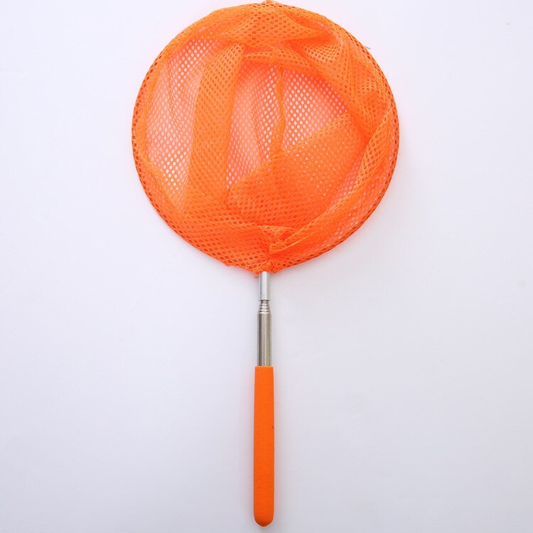 Télescopique pêche insecte papillon libellule filet en acier inoxydable tige attraper têtard poisson filet enfants extérieur Aquarium nettoyage outils: Orange