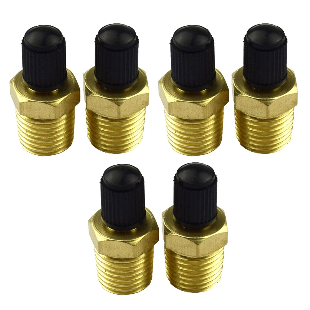 VOBOR 1/4 NPT Messing Luchtcompressor 2 Stück 1/4 Zoll Messing Reifen