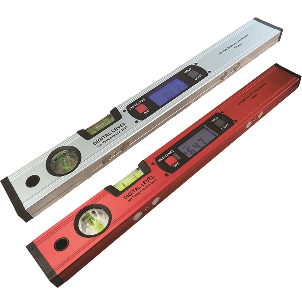 Digitaler Winkelmesser, Neigungsmesser, elektronische Wasserwaage, 360 Grad, mit/ohne Magneten, Wasserwaage, Neigungstest, Lineal 400 mm
