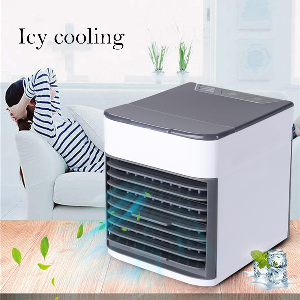 Portable Air Cooler Fan Mini Mobile Air Conditioner For Home Cooling Fan Portable Air Conditioning Space USB Desk Fans