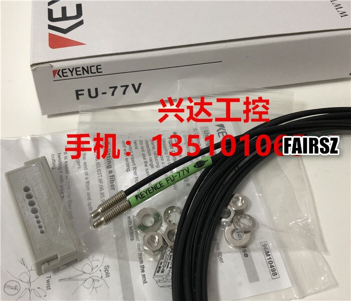 2 Stks/partij Originele Keyence FU-77V Fiber Optische Sensor
