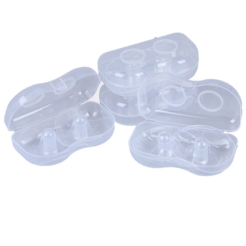 2 unids/set pezón de silicona protectores de las madres lactantes protectores de pezón protección cubierta de lactancia materna madre leche pezón de silicona