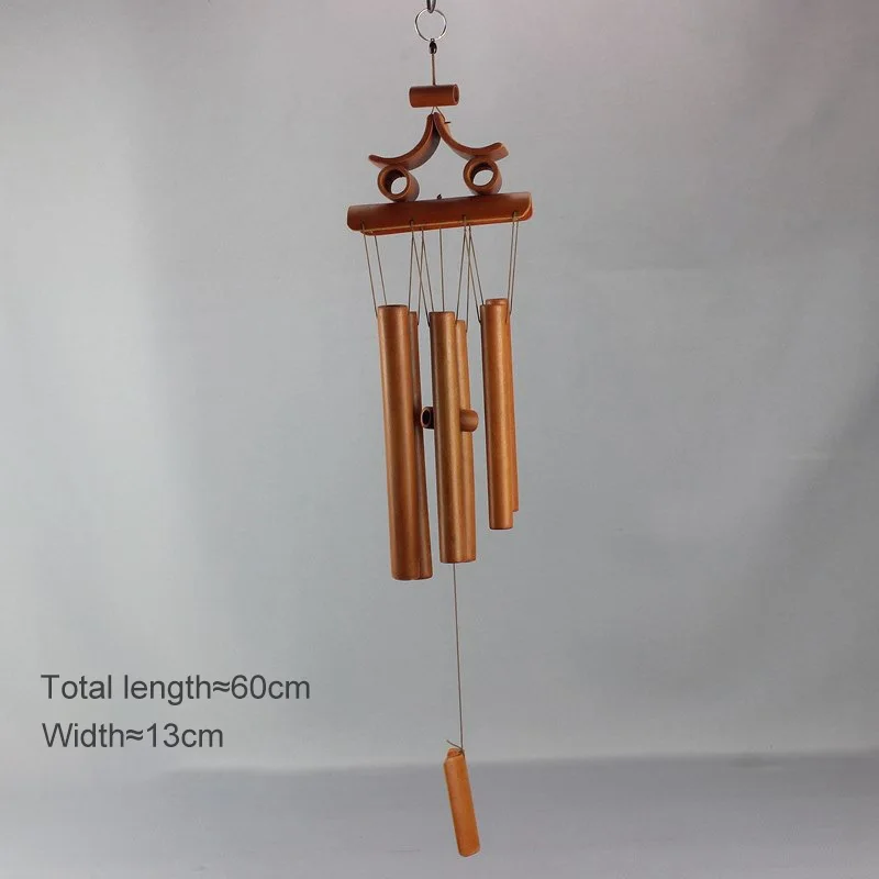 Handmade Tubes Bamboo Bell Natural Wind Chimes Indoors Pendant Balcony Home Hotel Decor Outdoor Yard Garden Windchime Crafts: Clear