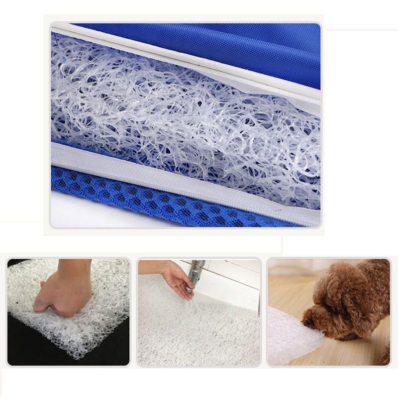 Pawstrip 3 maten zomer hondenbed oxford nylon verkoelende kattenbedden ademend afneembaar wasbaar groot hondenkussen