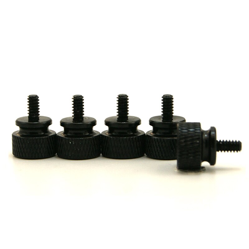 PC Cooling MOD Colorfull Hand Screws For Chassis Side Panel 5pcs: Black-5PCS