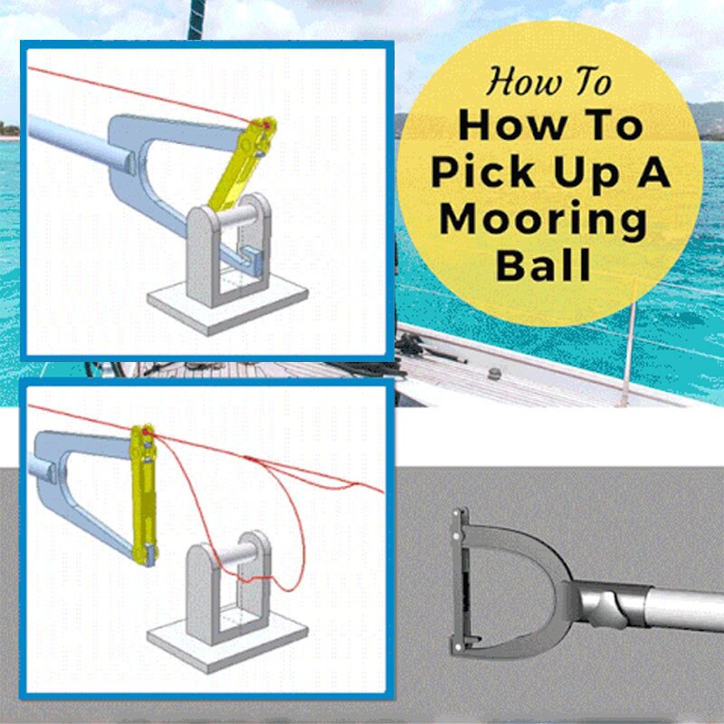 De Teepor Lange-Afstand Threader Einfacher Accessoriesteepol-Multipurpose Dock Haak Tool Unieke Desing Rvs