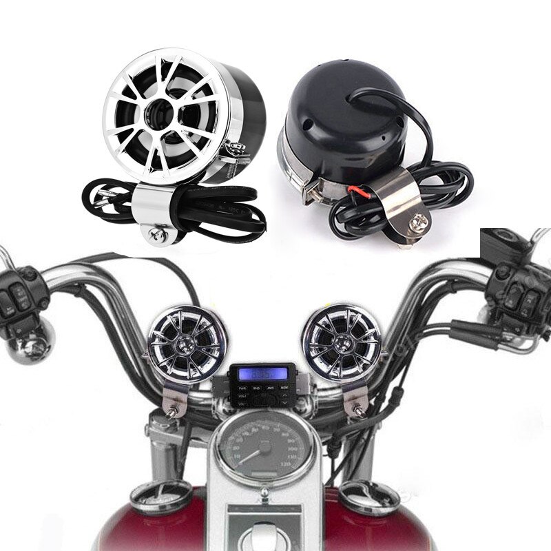 Aoveise Universal Motorcycle Bike Sound Audio Radio Stuur Telefoon Fm MP3 Motorfiets Audio Speakers Stereo