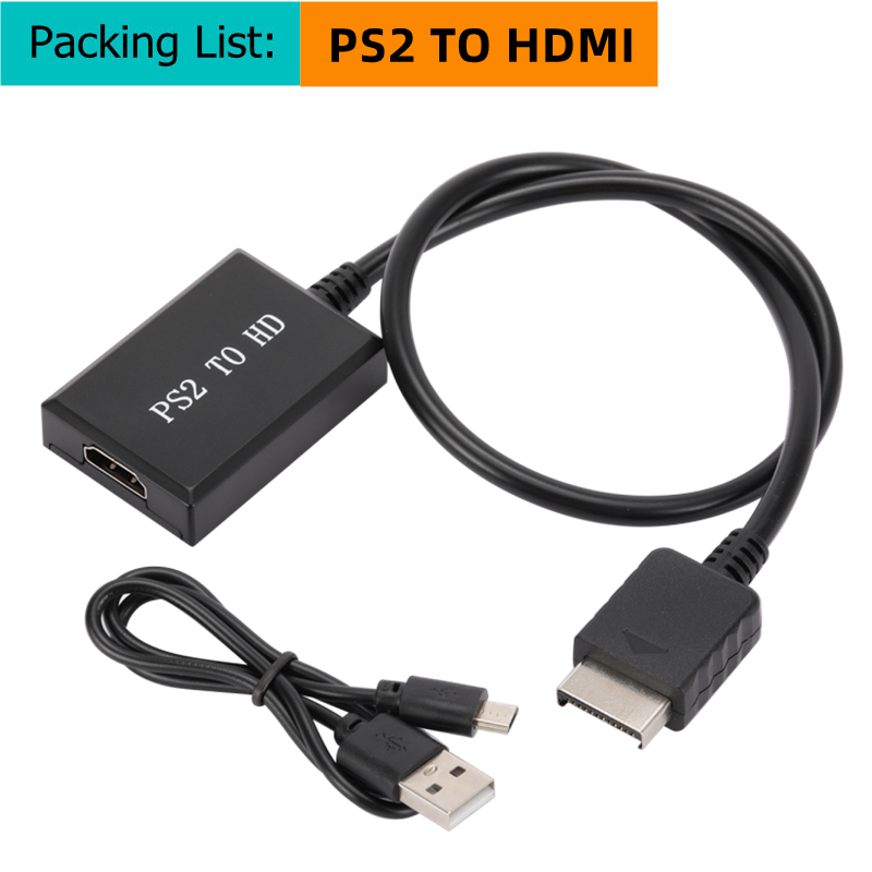 HD 1080P N64 PS2 Wii Xbox do HDMI Konsola do gier HD TV do kabli HDMI Plug and Play Nintendo 64 do HDMI Converte: Czerwony