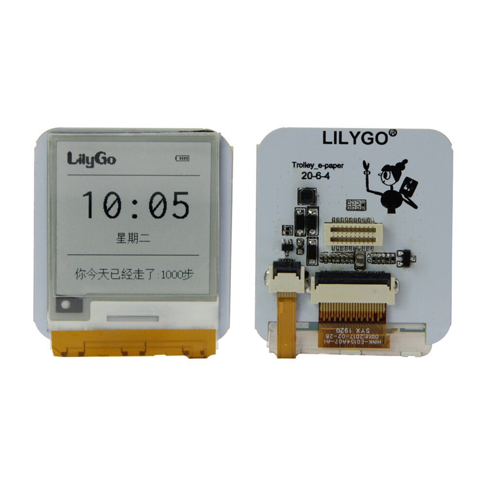 Lilygo® ttgo t-block esp 32 hovedchip 1.54 tommer e-papir topdæksel programmerbar og monterbar udviklingshardware