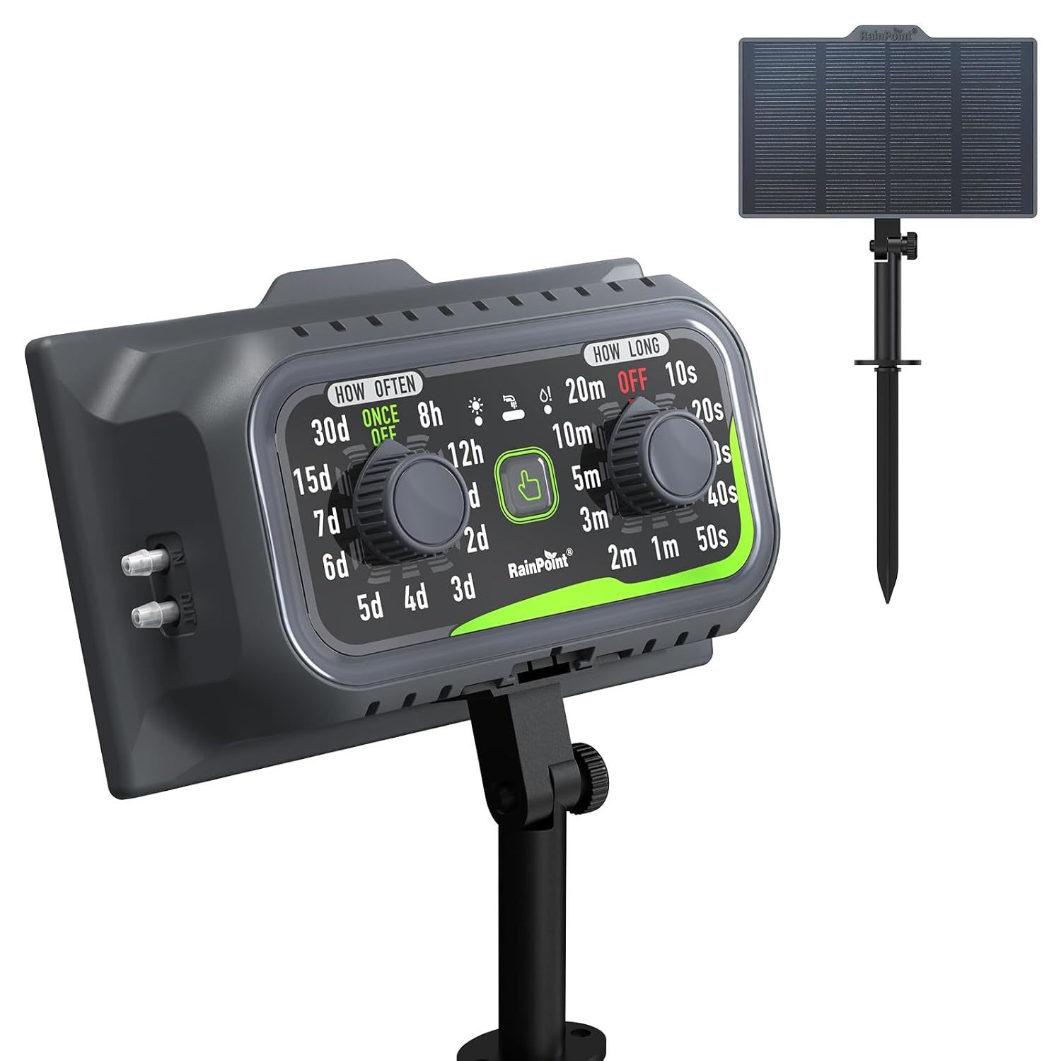 RAINPOINT Solar Irrigation System For Garden Balcony Automatic Drip Irrigation System DIY Garden Watering System