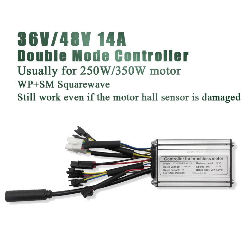Kt ebike controller 36v 250w 350w 48v 500w 750w 1000w elcykel cykel borstlös lcd led e bike controller kt med ljus: 14 dubbelläge wp sm