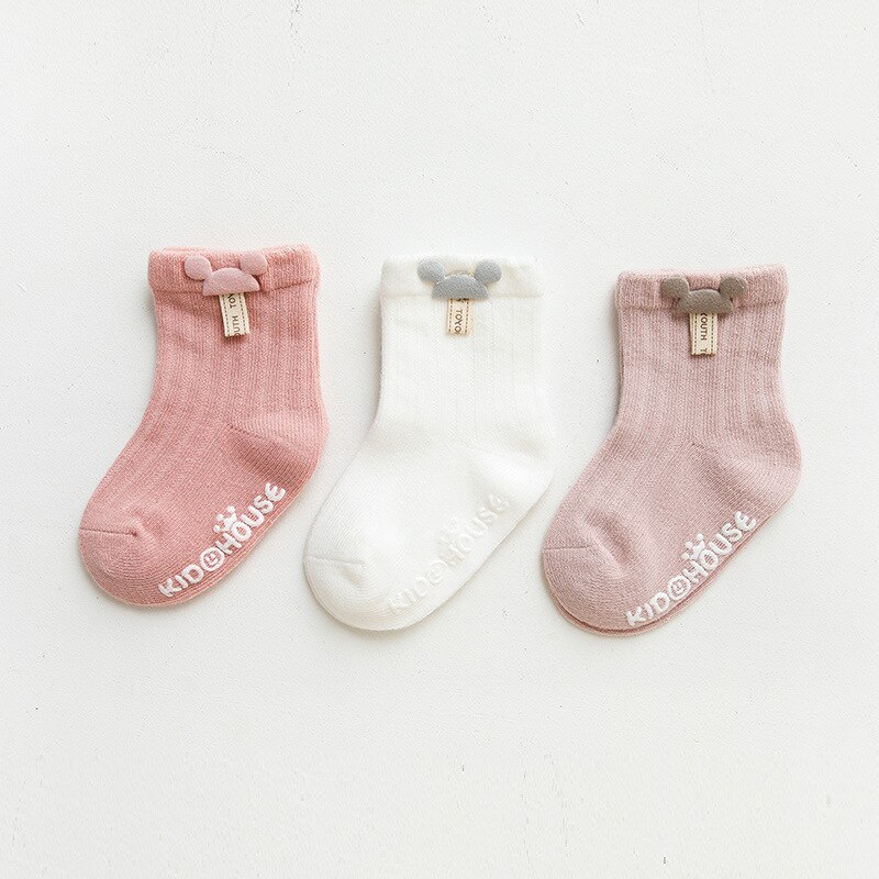 3 Paren/partij Baby Sok Leuke Cartoon Pasgeboren Baby Sokken Doseren Lijm Antislip Jongens Meisjes Baby Sokken Vloer Sokken kinderen Sok: Style 2 / XS 0-6Month
