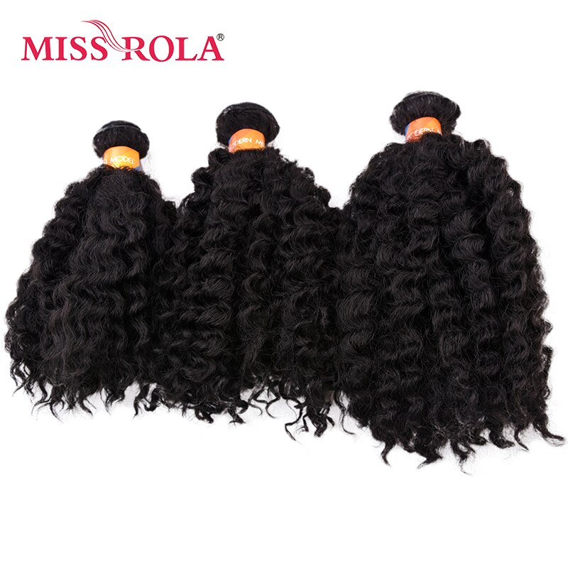 Miss Rola Synthetic Short Wavy Double Hair Weft Weave 100% Kanekalon Fiber Hair Extensions 6pcs/lot
