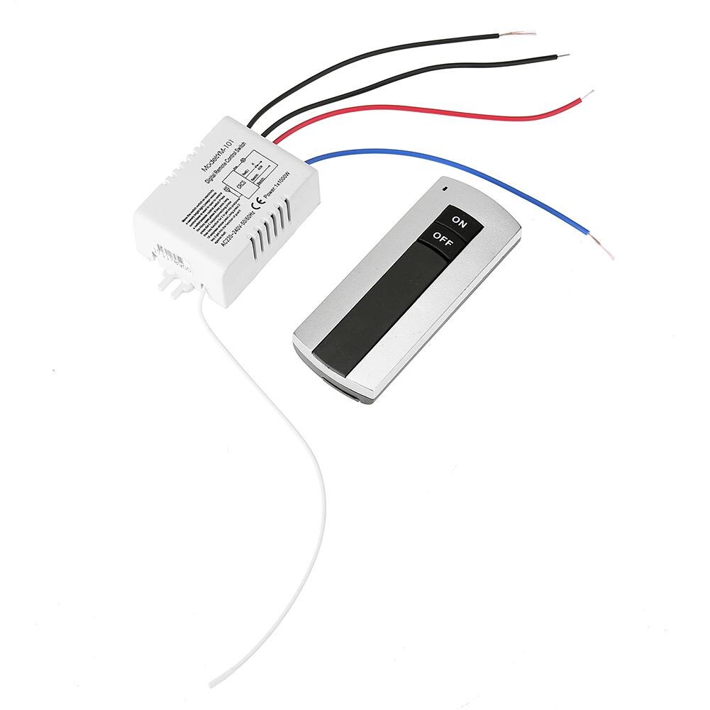 1 Kanaal Aan/Off 220V Digitale Draadloze Afstandsbediening Schakelaar Voor Licht Lamp