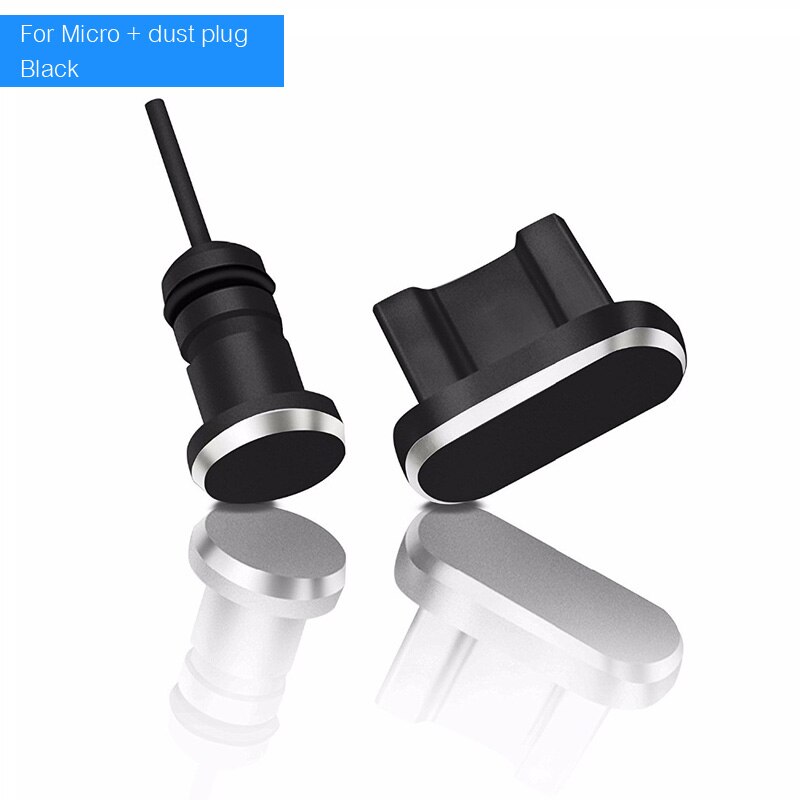 Enchufe de metal antipolvo, Micro USB tipo C, puerto de carga, auriculares, jack, extracción de tarjetas, pin para iPhone, Huawei, Xiaomi, MI, teléfono android