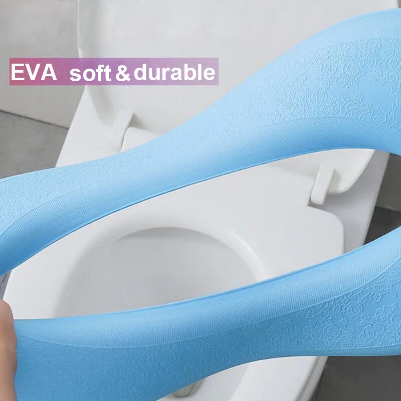 Zachte Eva Wc Cover Seat Waterpoof Badkamer Deksel Cover Kussen Herbruikbare Universele Toilet Kussen Closestool Wc Mat Set