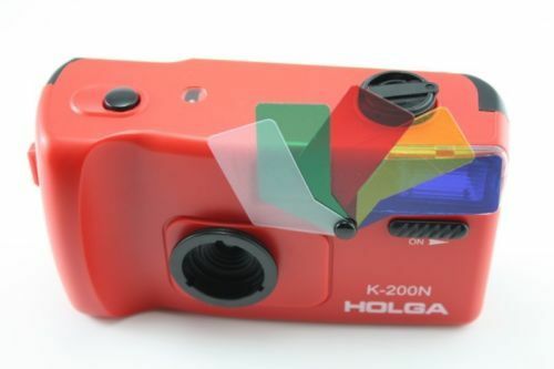 Holga K200N K200 N 35mm 135mm objectif Fisheye couleur Flash lomographie Film caméra: Rouge/Rose