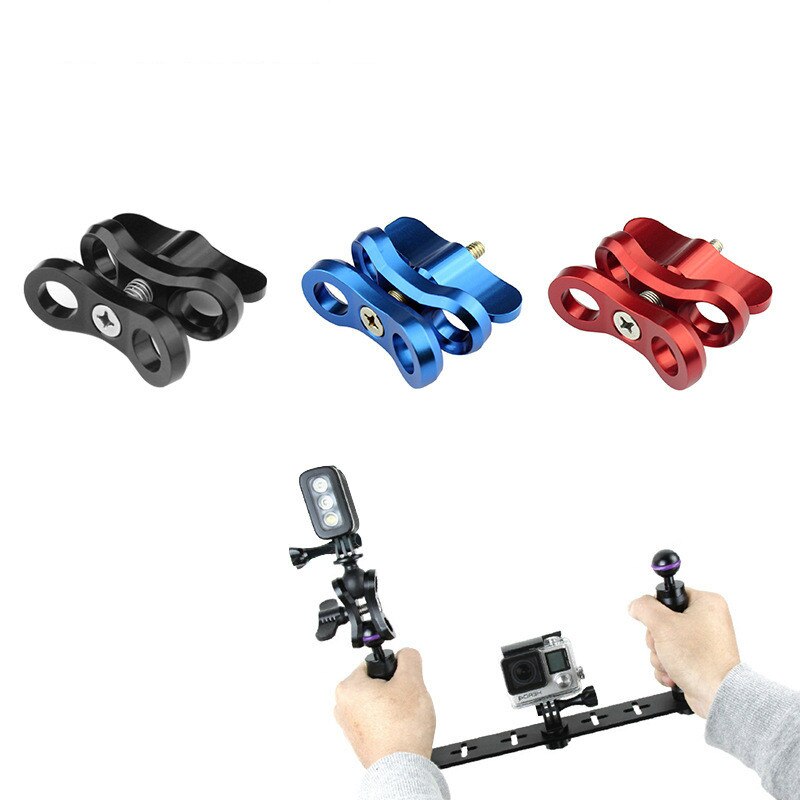 Ball Klemme für Unterwasser Fotografie Schmetterling Clip verdreifachen Klemme montieren Adapter für Gopro Kamera Halterung Halfter