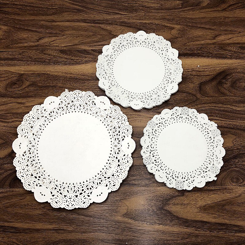Washranp Papier Doily-100 Stks Ronde Papier Kant Doilies Cake Placemat voor tafels, Cake, Bakken, Party Bruiloft Bakdecoratie 4 Inch